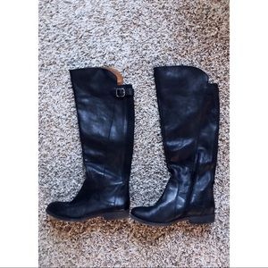 Like New Lucky Brand Black Knee High Boots